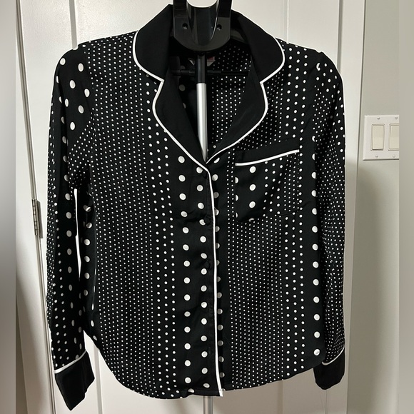 kate spade Other - Women’s Kate Spade Black and White Polka Dot Pajama set-size small